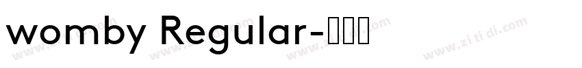 womby Regular字体转换